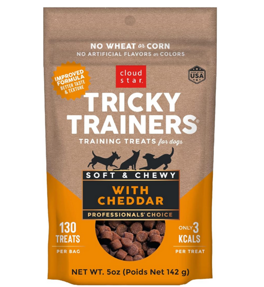 Cloud Star Tricky Trainers Soft & Chewy Cheddar Dog Treats