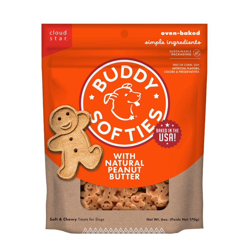 Buddy Biscuits Softies Soft and Chewy Peanut Butter Dog Treats