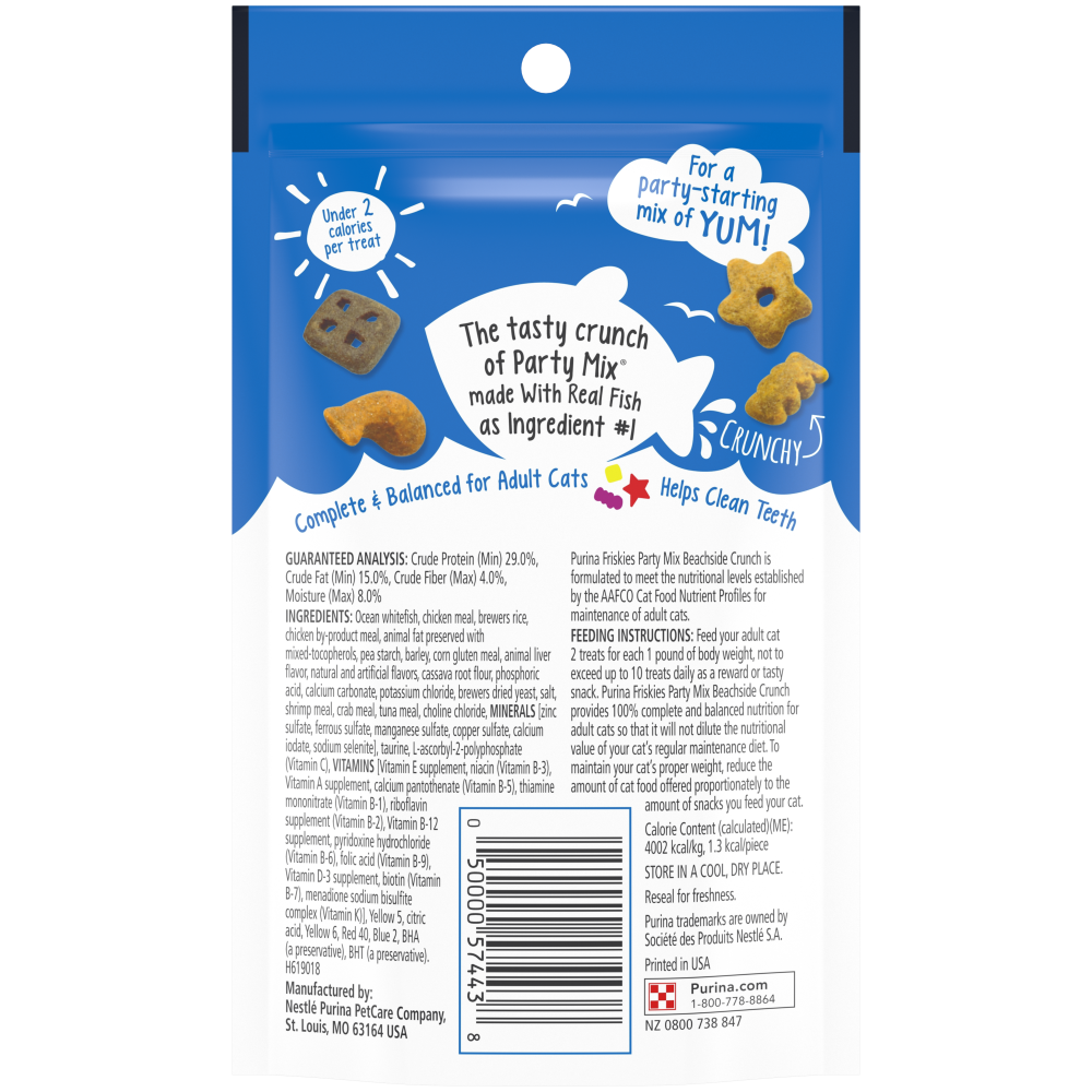 Friskies Party Mix Beachside Crunch Cat Treats