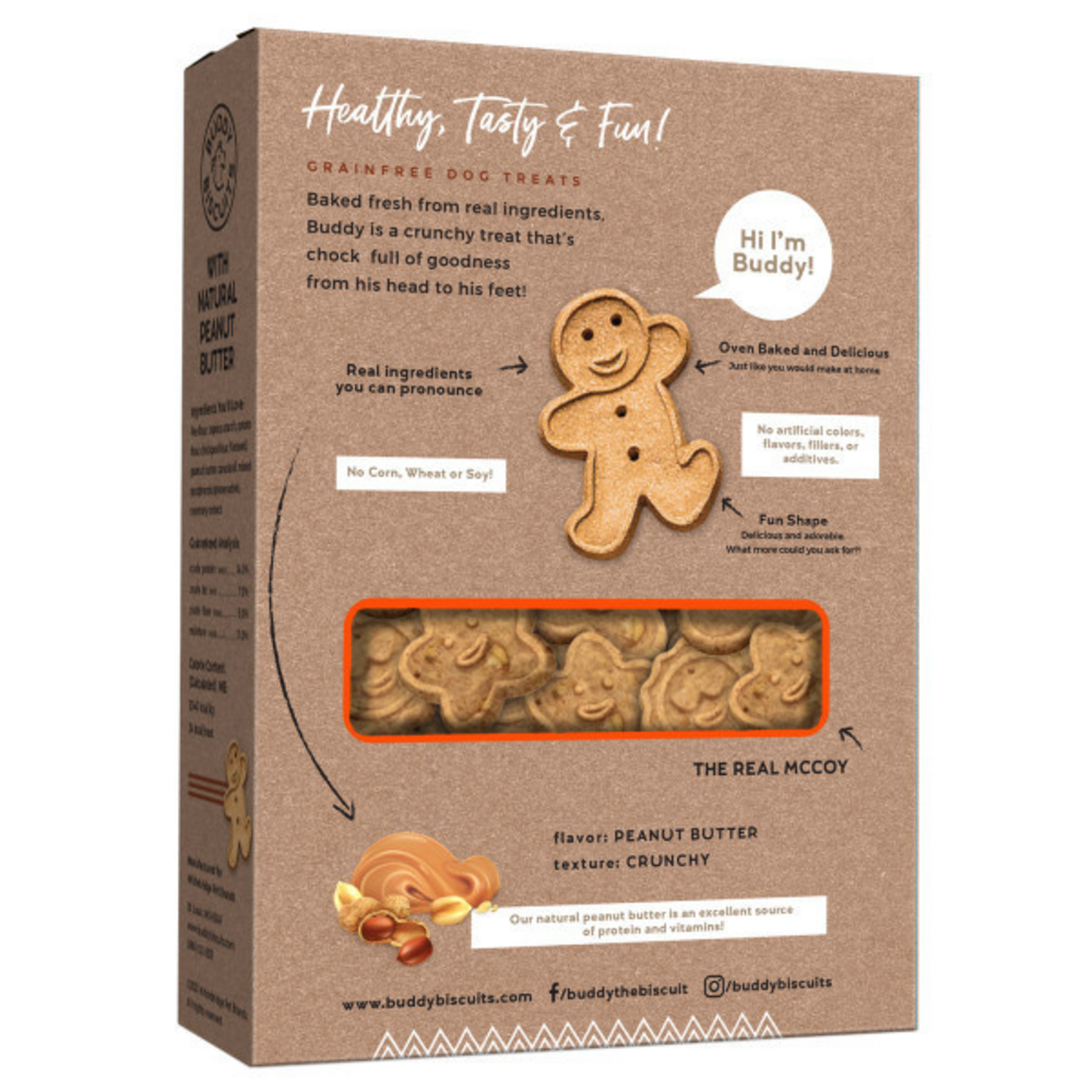 Buddy Biscuits Crunchy Grain Free Peanut Butter Dog Treats