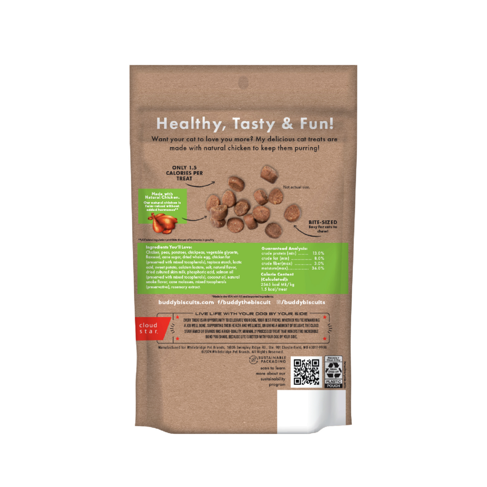 Buddy Biscuits Soft & Chewy Grain Free Chicken Cat Treats