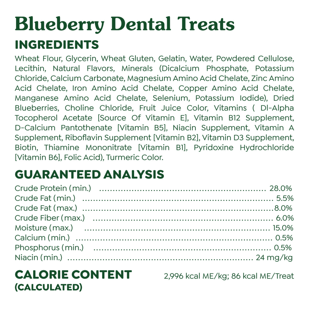Greenies Regular Blueberry Dental Dog Chews
