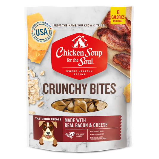 Chicken Soup For The Soul Bacon and Cheese Crunchy Bites Dog Treats