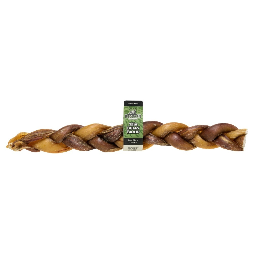 Redbarn Braided Bully Stick Dog Treats