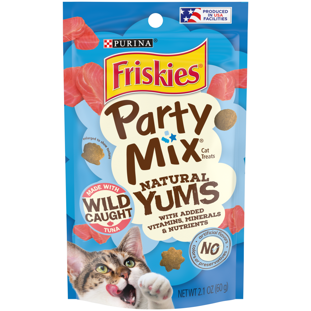 Friskies Party Mix Natural Yums with Real Tuna Cat Treats