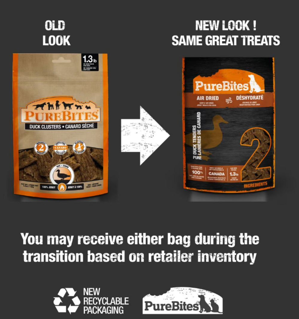 PureBites Duck Jerky Freeze Dried Raw Dog Treats