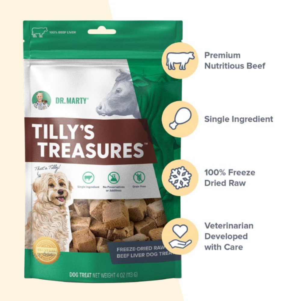 Dr. Marty Tilly's Treasures Beef Liver Dog Treat