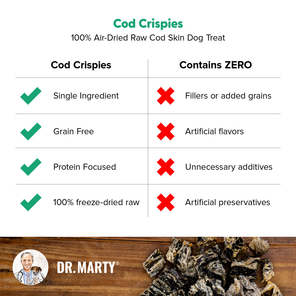 Dr. Marty Cod Crispies Dog Treat