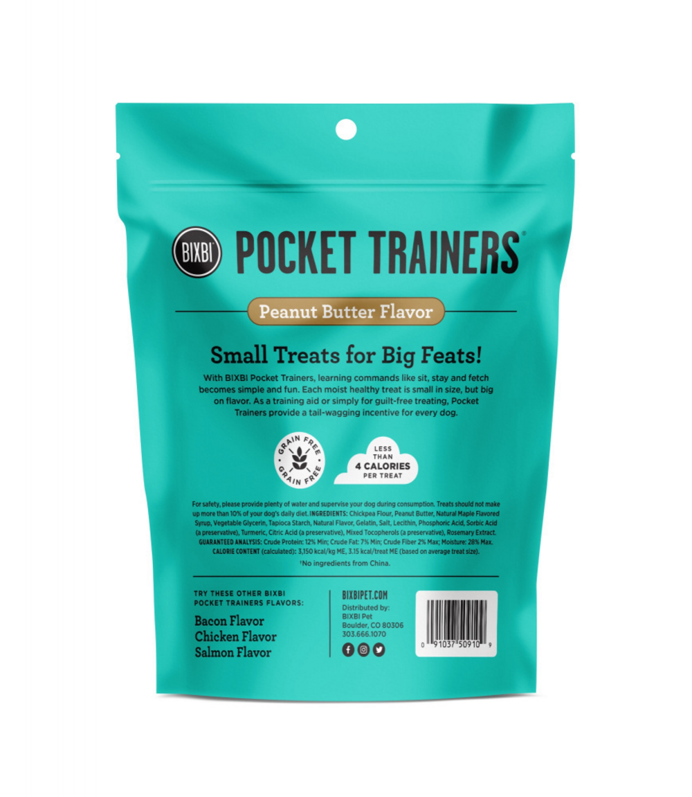 Bixbi Pocket Trainers Peanut Butter Dog Treats