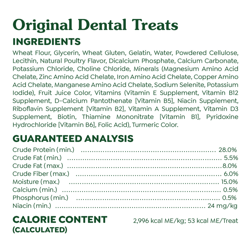 Greenies Original Dental Dog Chews Petite