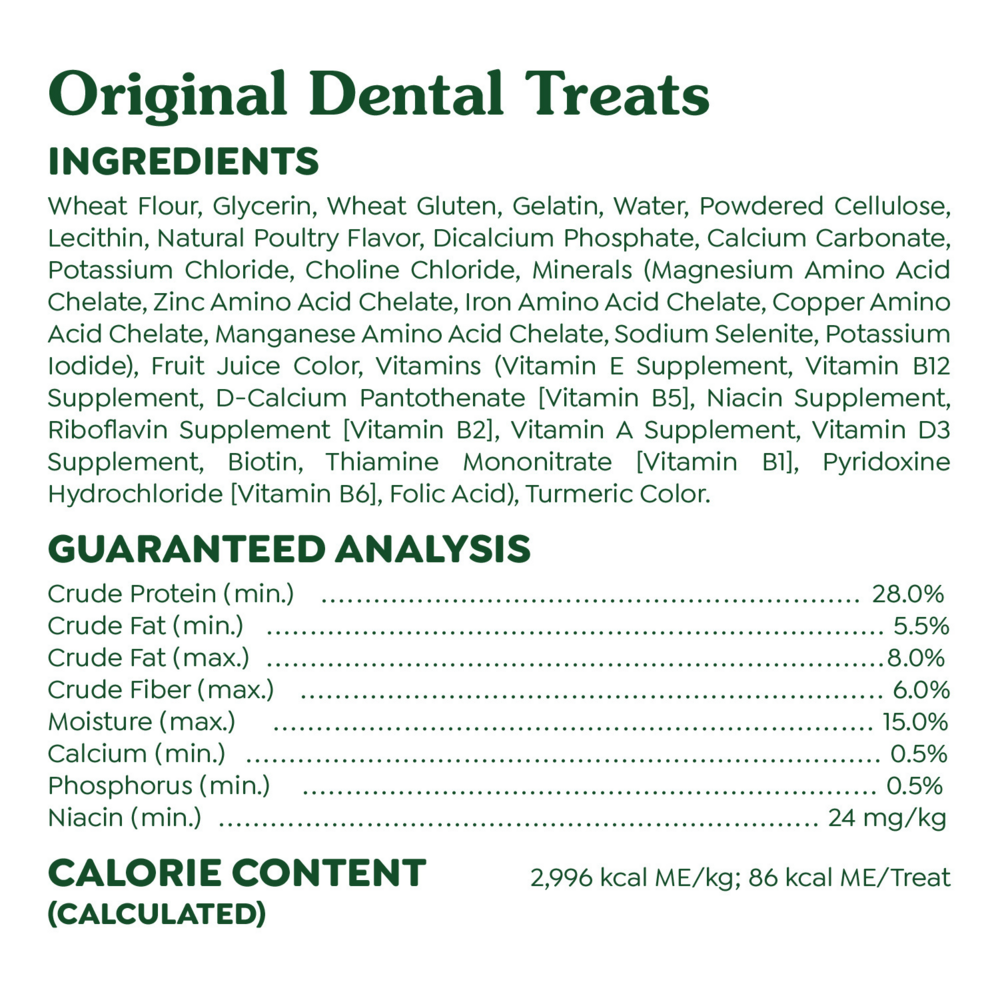 Greenies Regular Original Dental Dog Chews