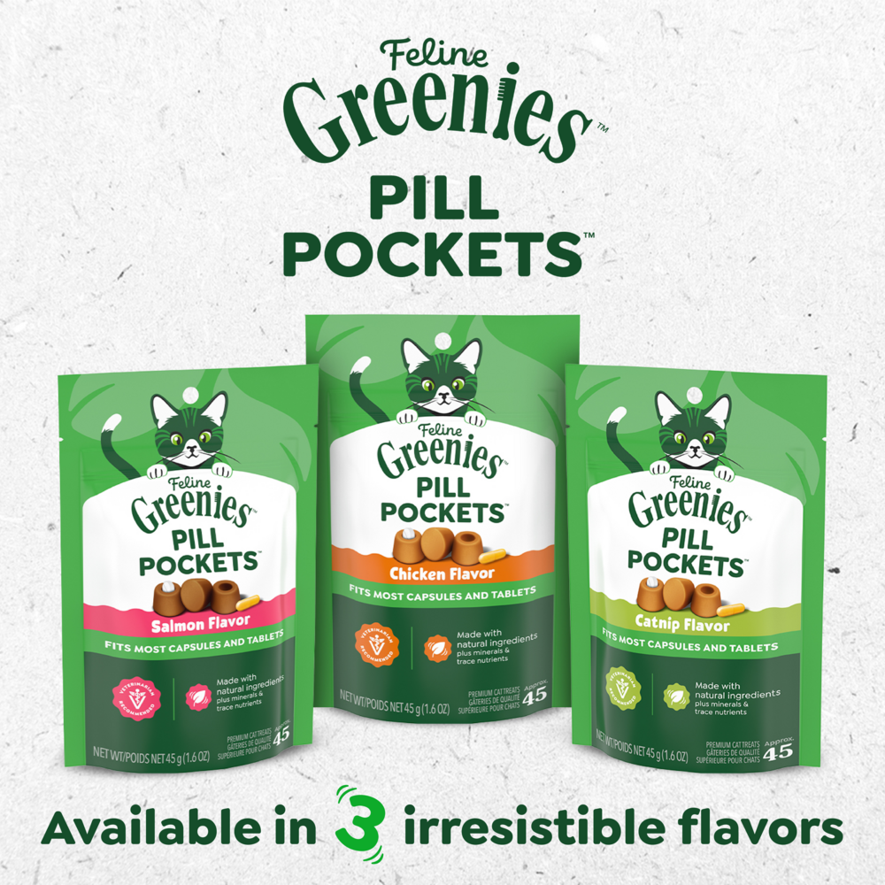 Greenies Pill Pockets Feline Chicken Flavor Cat Treats
