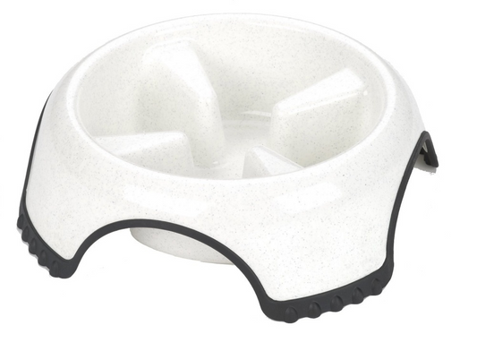 JW Pet Skid Stop Slow Feed Dog Bowls