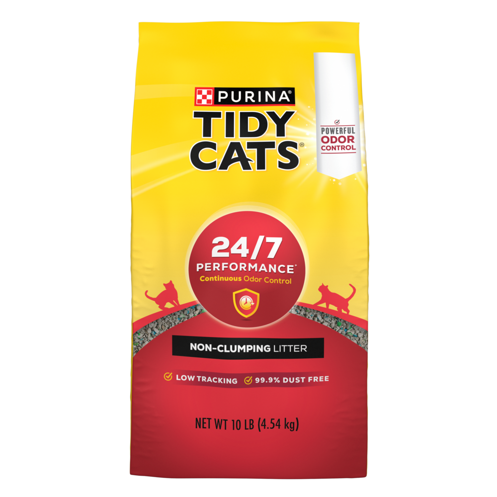 Tidy Cats Non Clumping Cat Litter, 24/7 Performance Multi Cat Litter Odor Control Formula