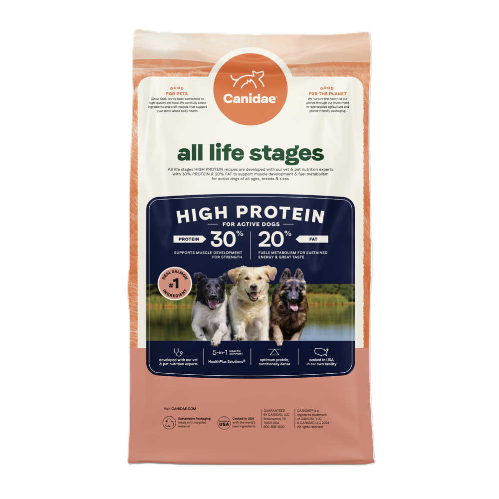 Canidae All Life Stages Dry Dog Food, High Protein Salmon Recipe, 27 lbs.
