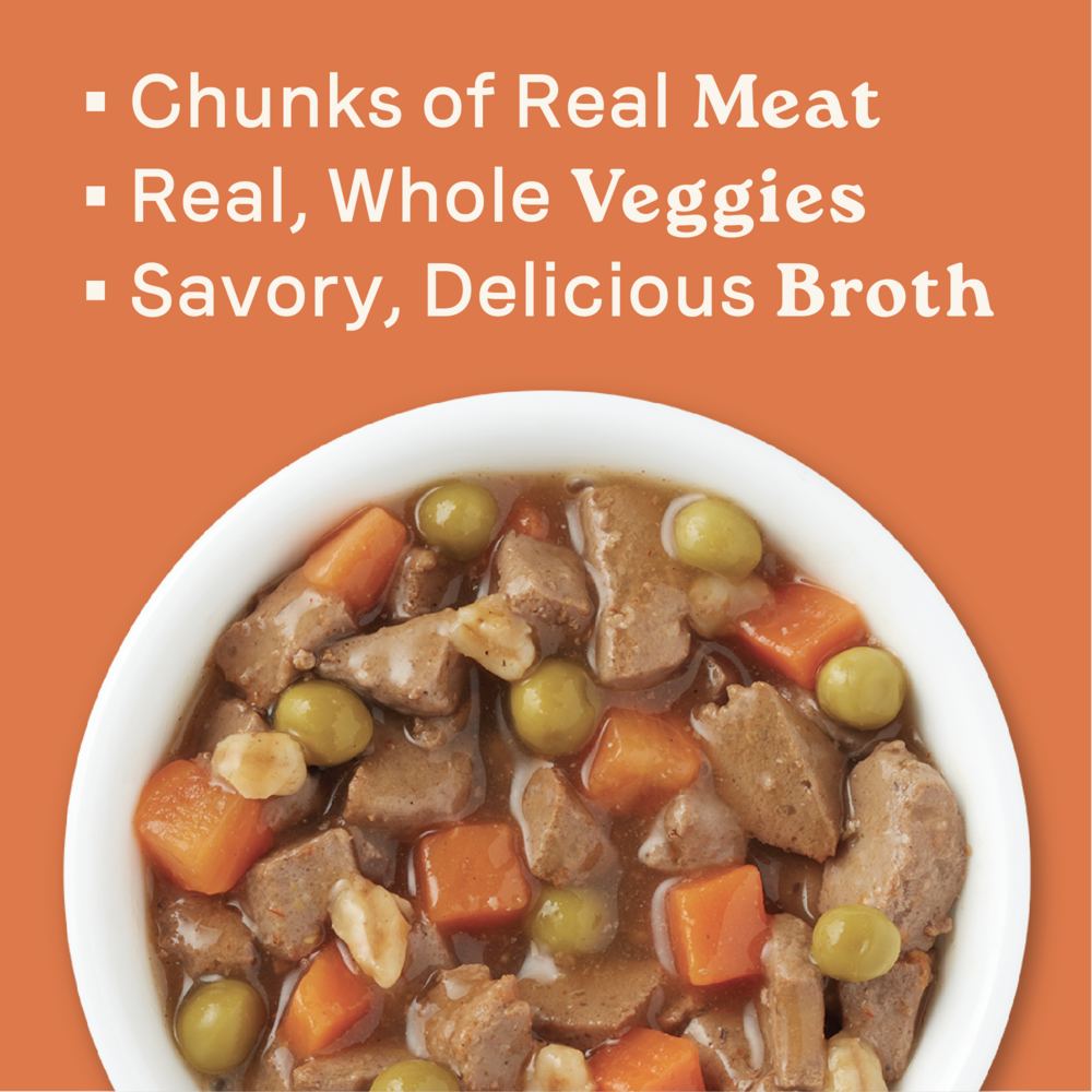 Canidae All Life Stages Wet Dog Food, Chunky Stew Toppers, Multi-Protein & Vegetable Recipe, 12.7 oz.