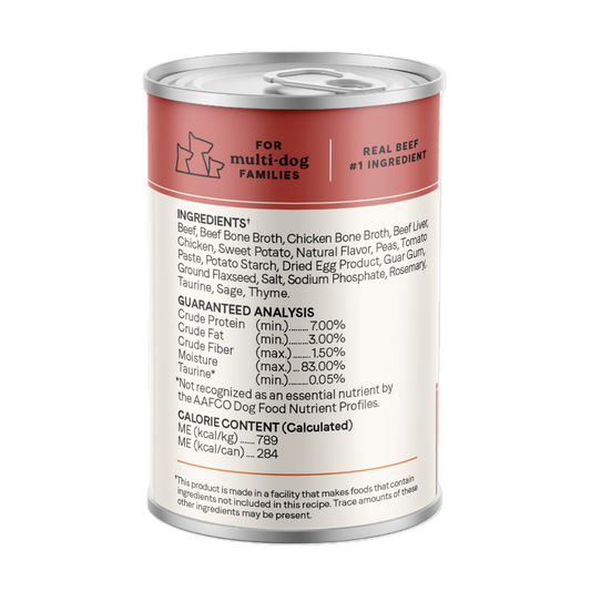 Canidae All Life Stages Wet Dog Food, Chunky Stew Toppers, Beef & Vegetable Recipe, 12.7 oz.
