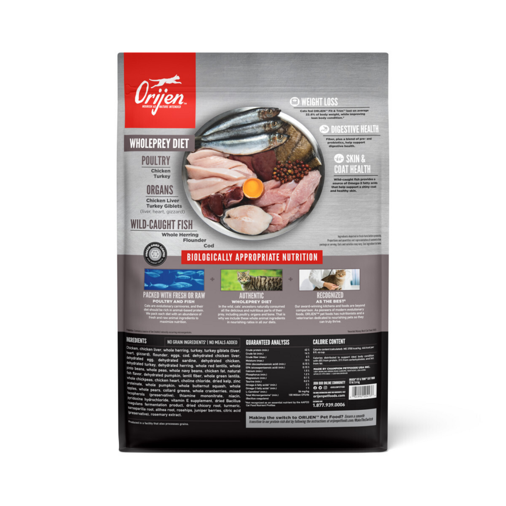 Orijen Grain Free Fit & Trim Dry Cat Food
