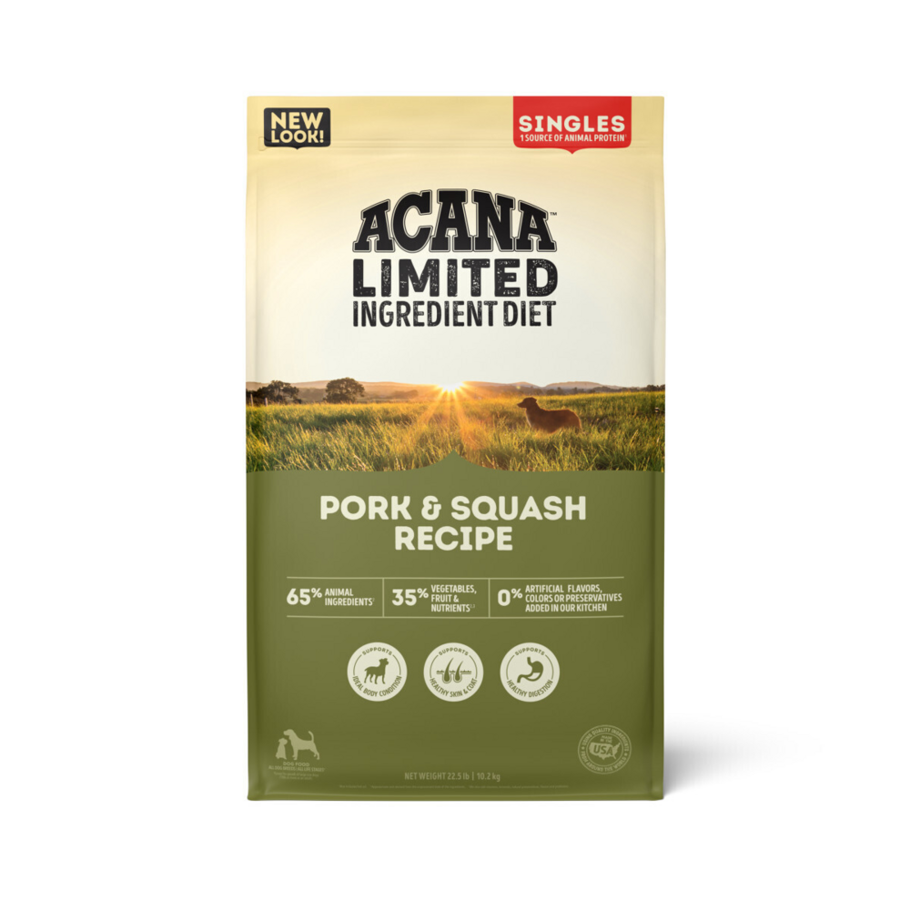 Acana Singles Limited Ingredient Grain Free High Protein Pork & Squash Recipe Dry Dog Food