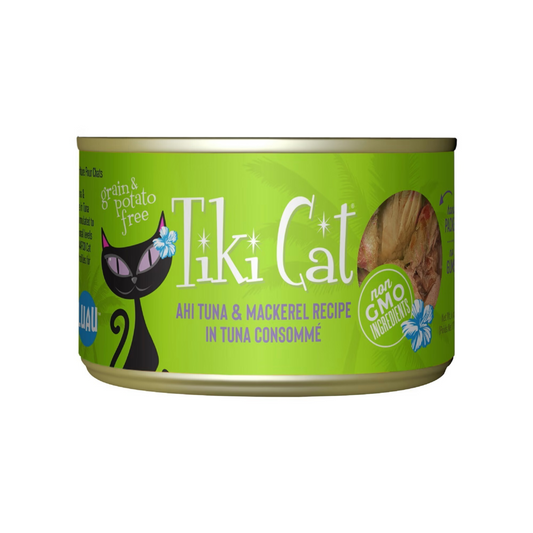 Tiki Cat Papeekeo Luau Grain Free Ahi Tuna And Mackrel In Tuna Consomme Canned Cat Food