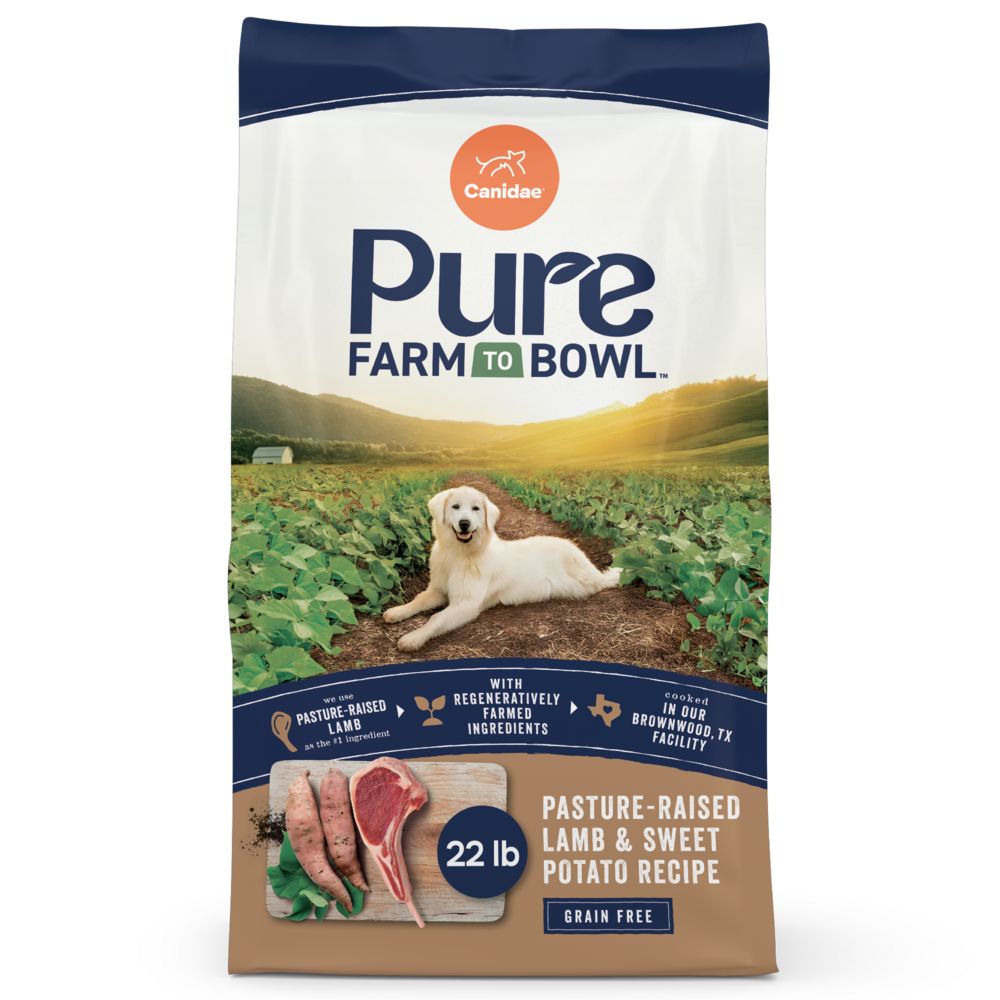 Canidae Pure Farm To Bowl Pasture-Raised Lamb & Sweet Potato Recipe Dog Food