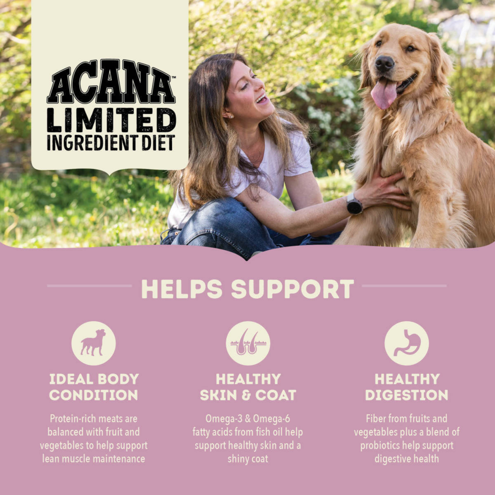 Acana Singles, Lamb & Apple Recipe, Limited Ingredient Diet Dry Dog Food