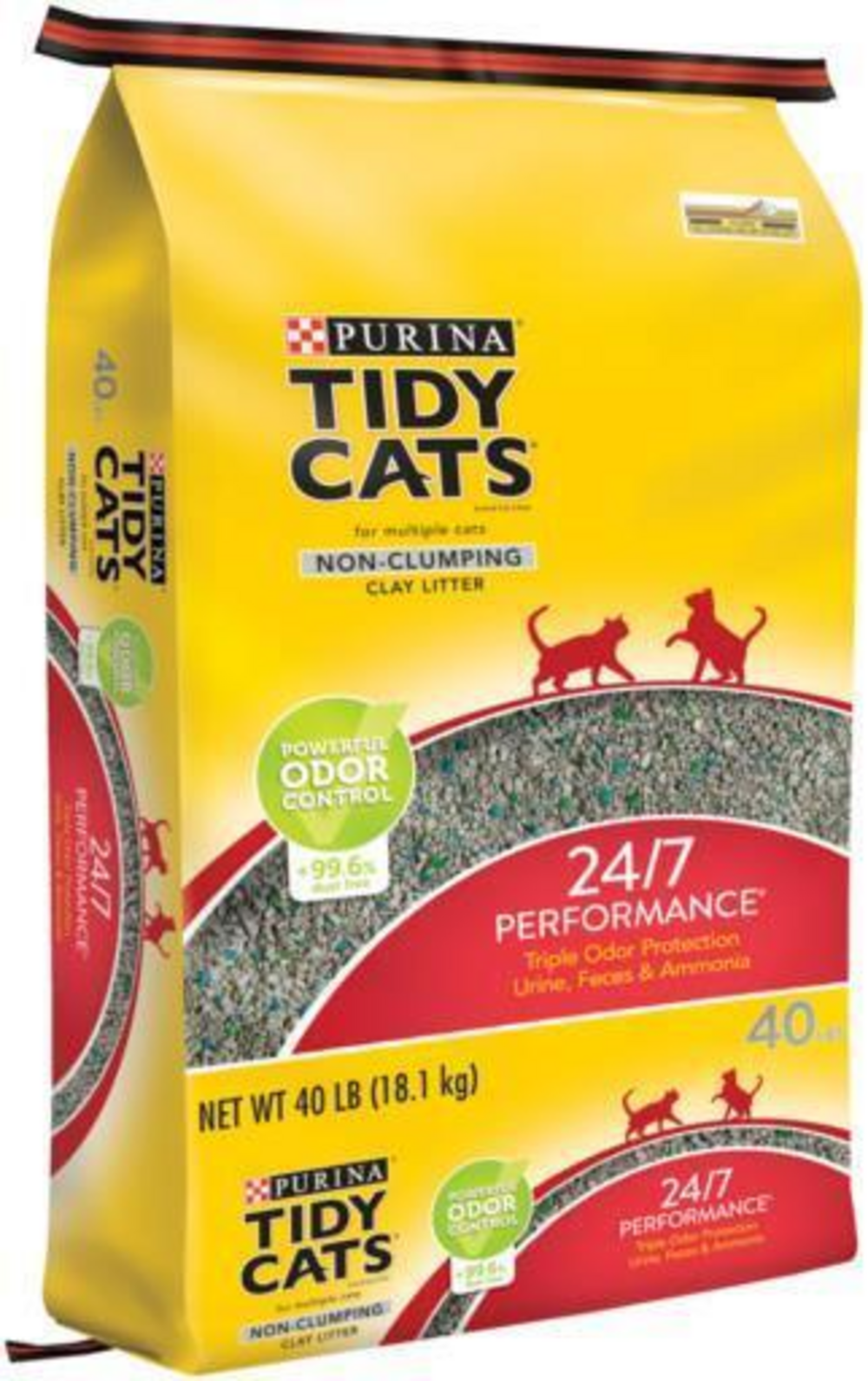 Tidy Cats Non Clumping Cat Litter, 24/7 Performance Multi Cat Litter Odor Control Formula