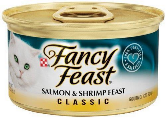 Purina Fancy Feast Classic Pate Salmon and Shrimp Wet Cat Food