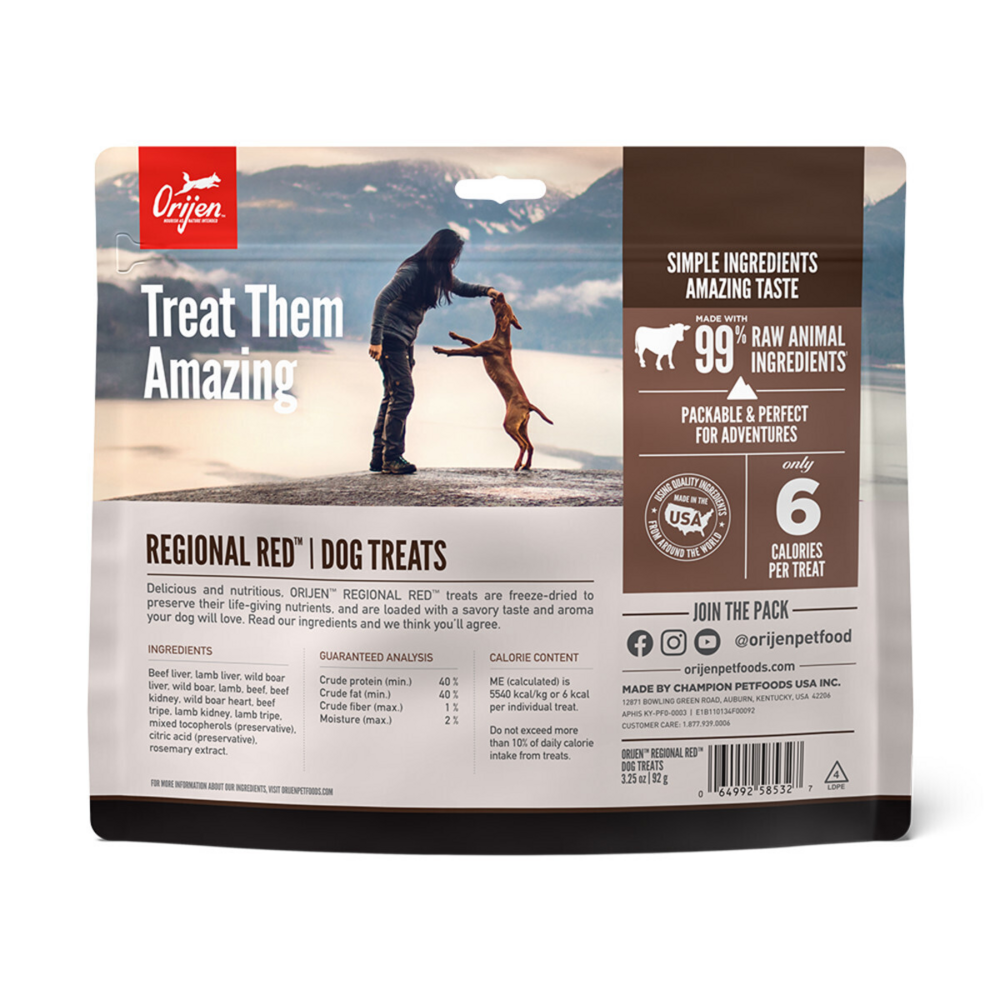 ORIJEN Freeze Dried Regional Red Dog Treats