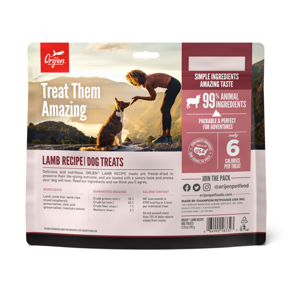 Orijen Freeze Dried Grass Fed Lamb Dog Treats