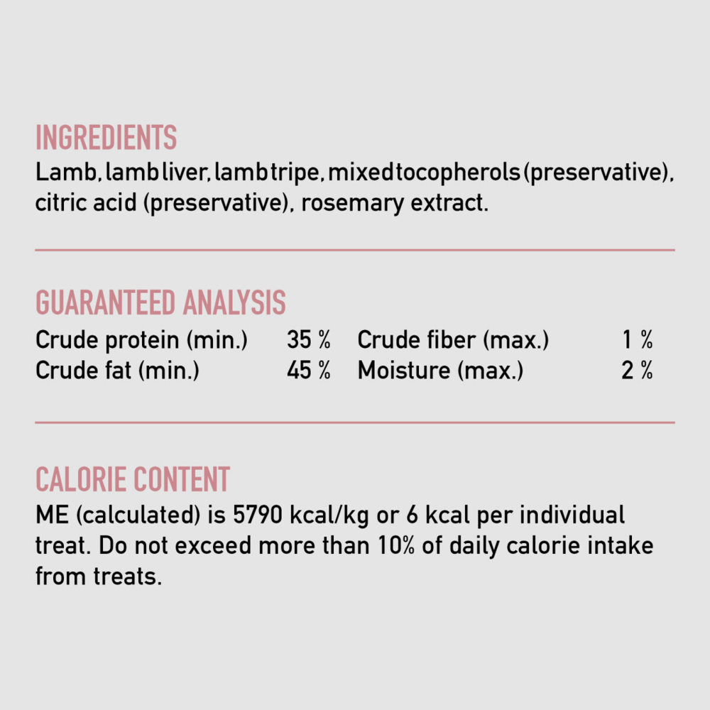 Orijen Freeze Dried Grass Fed Lamb Dog Treats