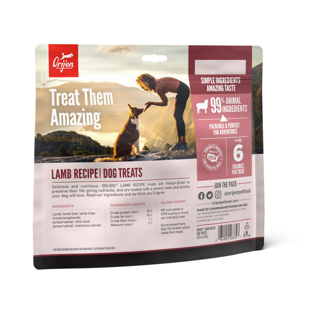 Orijen Freeze Dried Grass Fed Lamb Dog Treats