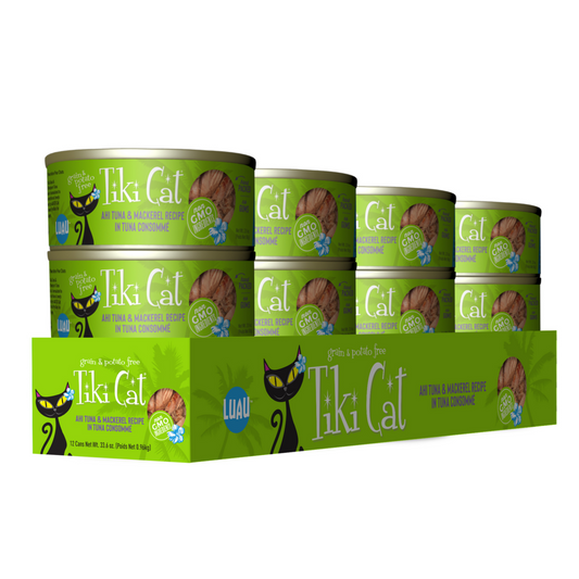 Tiki Cat Papeekeo Luau Grain Free Ahi Tuna And Mackrel In Tuna Consomme Canned Cat Food