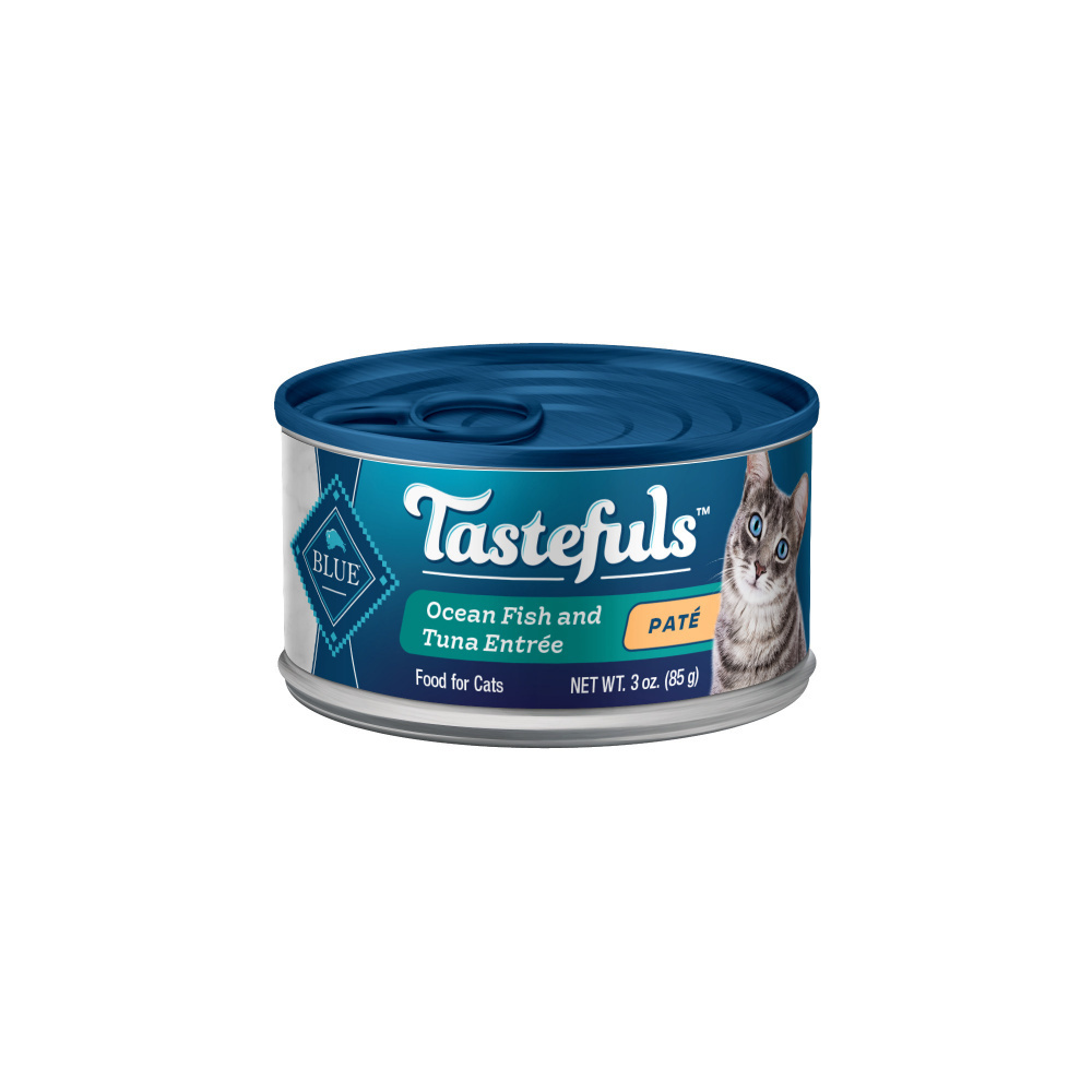 Blue Buffalo Tastefuls Adult Pate Ocean Fish & Tuna Entree Wet Cat Food