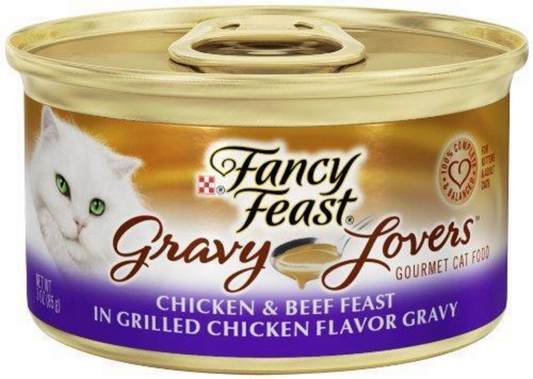 Purina Fancy Feast Gravy Lovers Chicken and Beef Wet Cat Food
