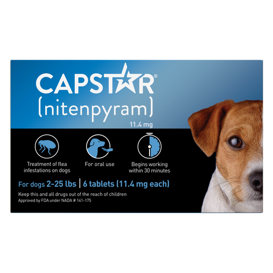 Capstar Flea Tablets for Small Dogs 5-25 lbs