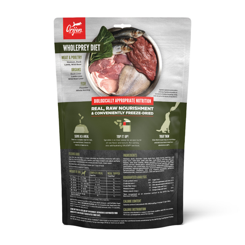Orijen Tundra Epic Bites Freeze-Dried Dry Dog Food
