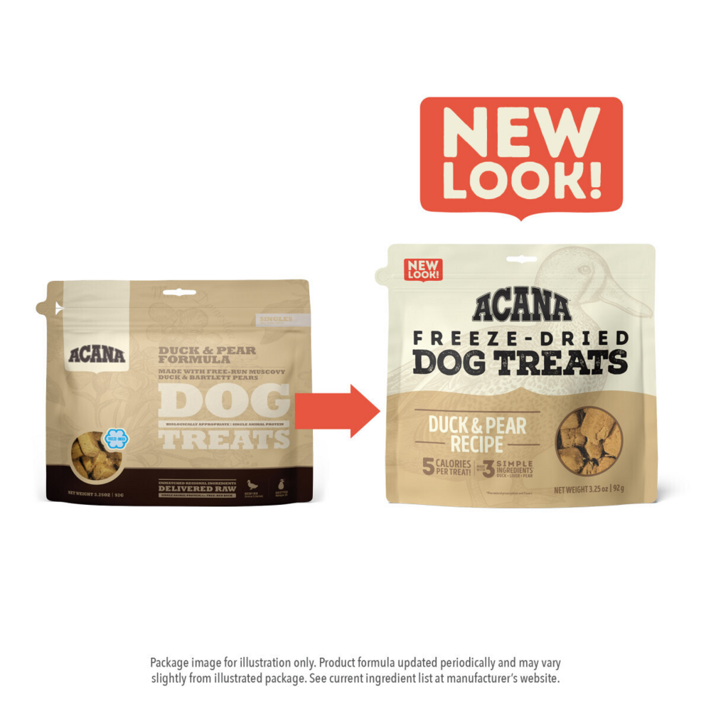 Acana Singles Grain Free Limited Ingredient Diet Duck & Pear Formula Dog Treats