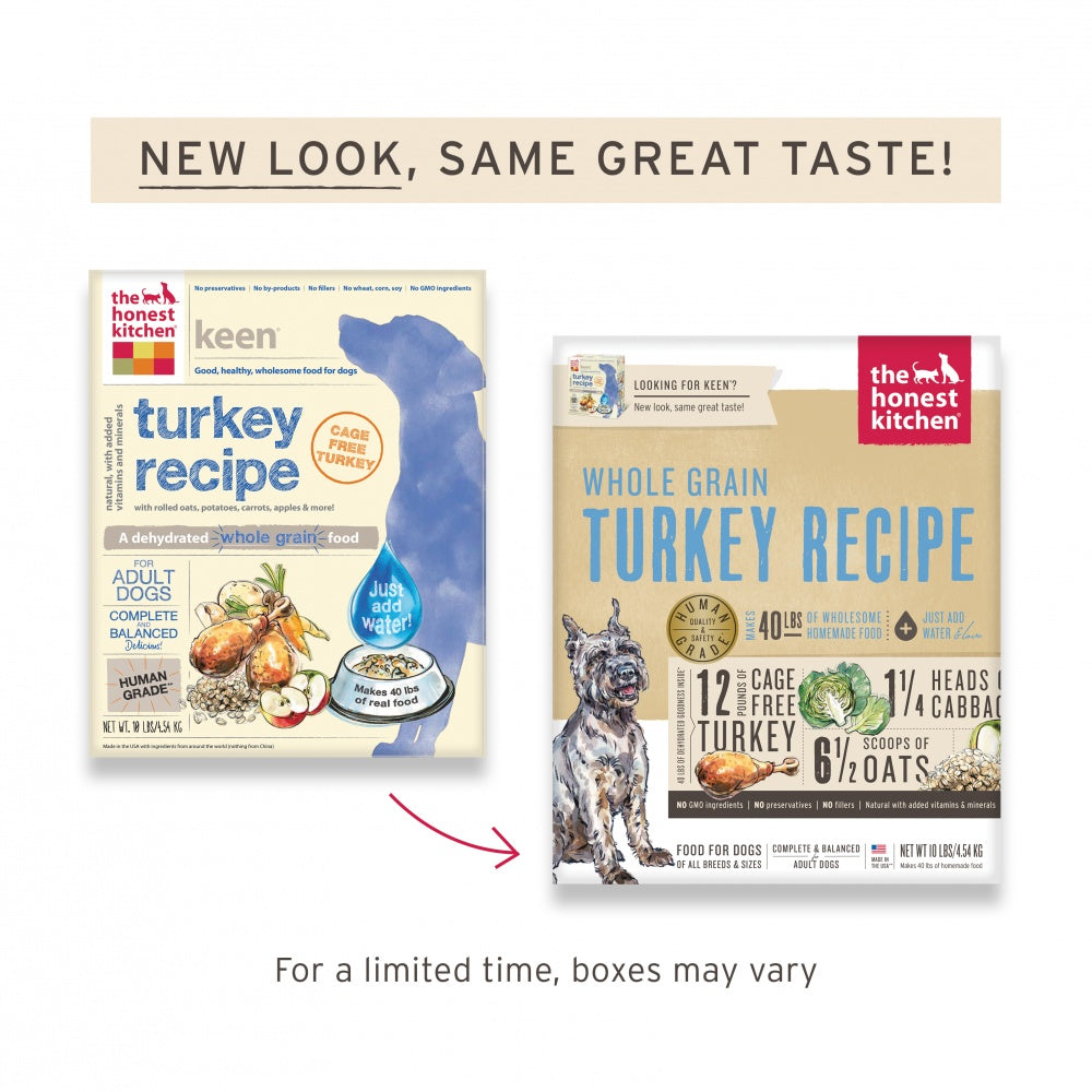 The Honest Kitchen Whole Grain Turkey Recipe Dehydrated Dog Food