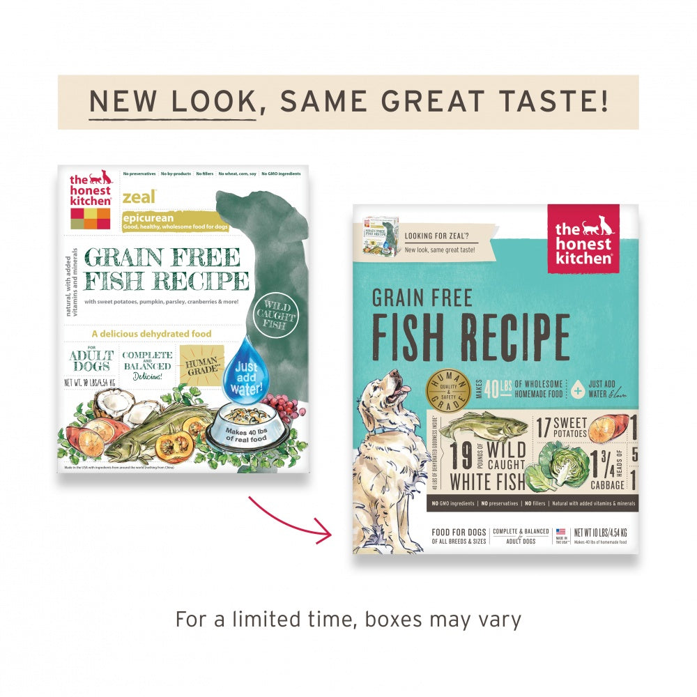 The Honest Kitchen Grain Free Fish Recipe Dehydrated Dog Food