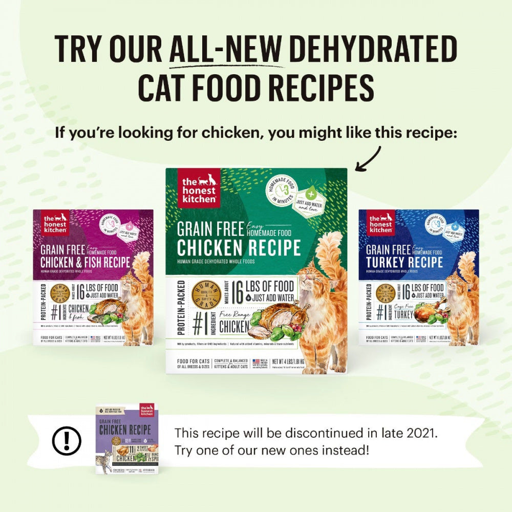 The Honest Kitchen Grain Free Chicken Recipe Dehydrated Cat Food