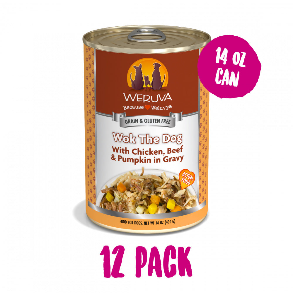 Weruva Wok The Dog with Chicken, Beef & Pumpkin in Gravy Canned Dog Food