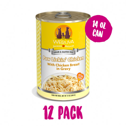 Weruva Paw Lickin Chicken with Chicken Breast in Gravy Canned Dog Food