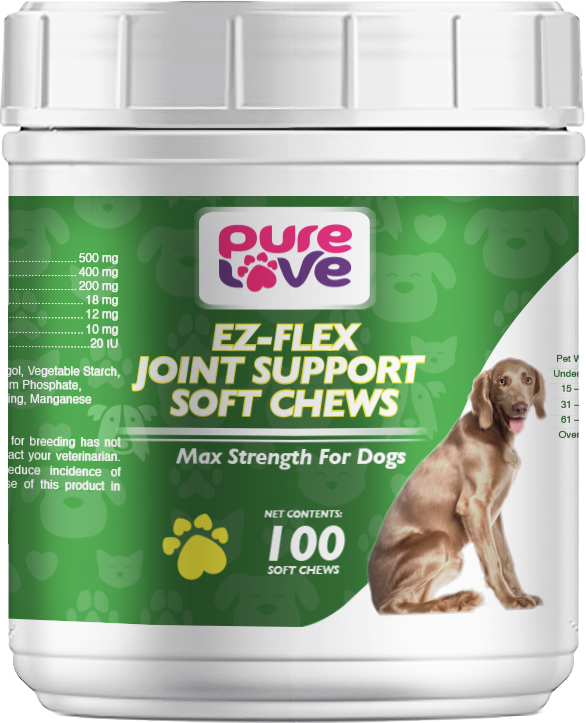 Pure Love Ez-Flex Joint Support Soft Chews for Dogs