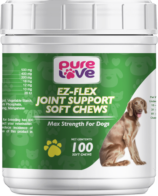 Pure Love Ez-Flex Joint Support Soft Chews for Dogs