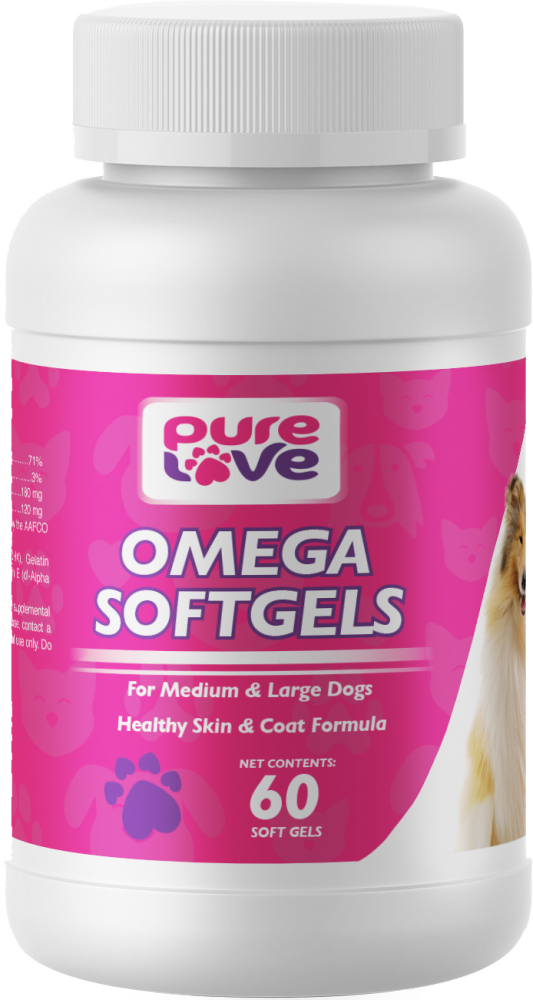 Pure Love Omega SoftGels for Medium and Large Dogs