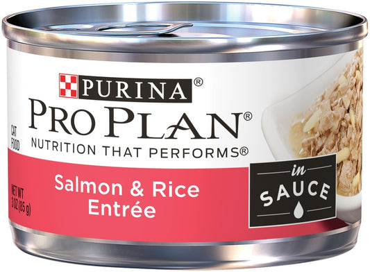 Purina Pro Plan Savor Adult Salmon & Rice in Sauce Entree Canned Cat Food