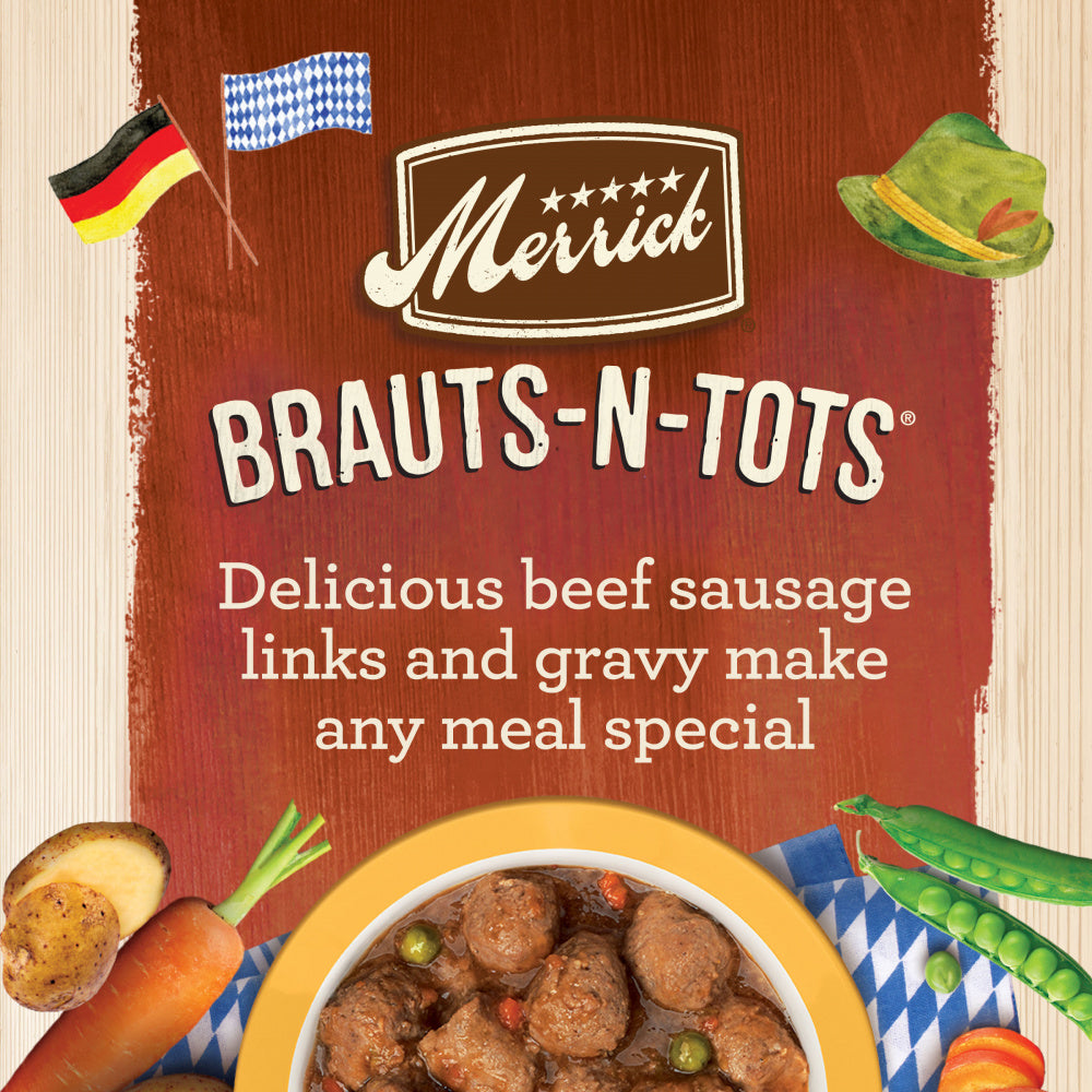 Merrick Grain Free Brauts n Tots Canned Dog Food