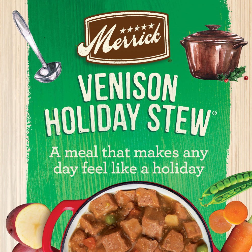 Merrick Grain Free Venison Holiday Stew Canned Dog Food