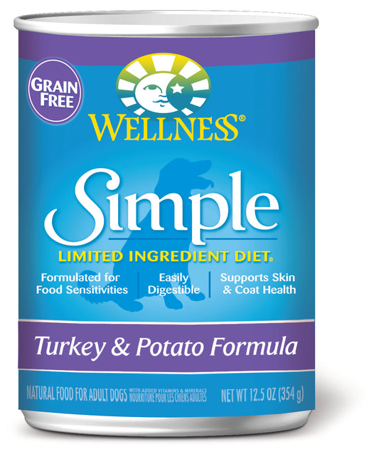 Wellness Simple Natural Limited Ingredient Diet Turkey and Potato Recipe Wet Canned Dog Food